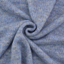 Gebreide stof met wol, blauw gemêleerd