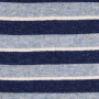 Gebreide stof met wol Colour Stripes, blauw