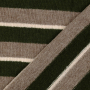 Tissu laine mélangée maille tricot rayé Colour Stripes, vert
