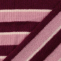 Gebreide stof met wol Colour Stripes, roze