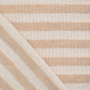 Tissu laine mélangée maille tricot rayé Stripes, beige