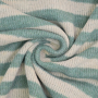 Wollstrickstoff Stripes, grün