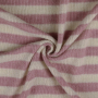 Gebreide stof met wol Stripes, roze