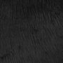 Tissu fausse fourrure à longs poils hirsutes, noir