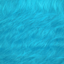 Pluche langharig, turquoise