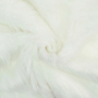 Tissu fausse fourrure à longs poils hirsutes, blanc