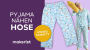 E-Book Nähfrosch Pyjama Tidur Erwachsene Unisex, duits