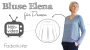 Patron blouse enfant pdf Elena Fadenkäfer, en allemand