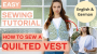 E-Book JULIANA MARTEJEVS Weste Steppweste Damen